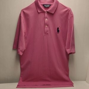 Polo by Ralph Lauren Men's Pink Polo Shirt